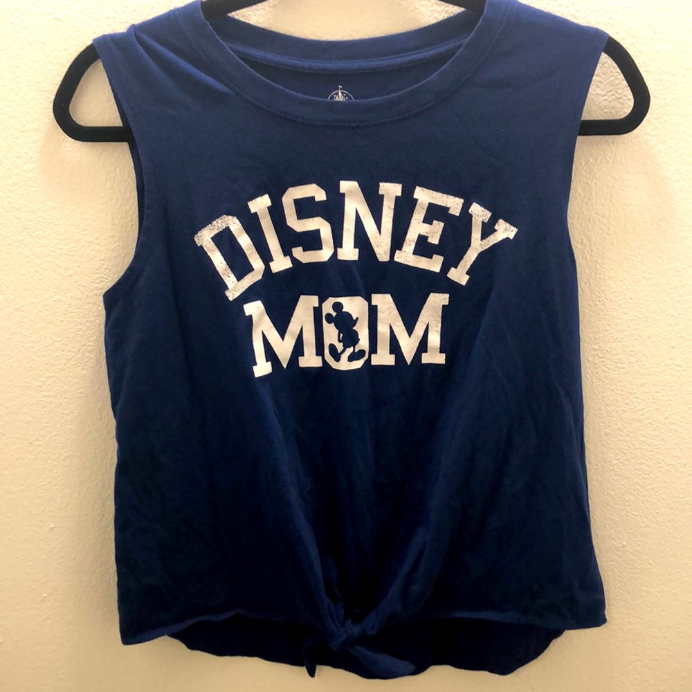 Disney Mom front tie sleeveless top